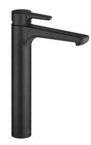 YAMOU 33537831-69 Single-lever basin mixer with raised base without pop-up waste in Soft Black