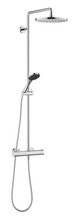 Load image into Gallery viewer, 34459832-00 YAMOU Showerpipe with shower thermostat in polished chrome
