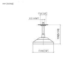 Load image into Gallery viewer, Madison Rain Shower Head 28.565.977.00 (Xs-046102) with Ceiling Fixing, 135mm
