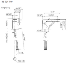 Load image into Gallery viewer, LULU 33521710-06 Deck-mounted Single-lever Basin Mixer in Platinum Matt
