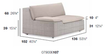 Load image into Gallery viewer, Lou sofa Right Module and Corner Module in Fibre Clay 107 and Cool Taupe 452 Fabric
