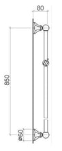Load image into Gallery viewer, 26701370-00 (XS-600) Madison Flair shower bar 600mm in chrome
