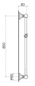26701370-00 (XS-600) Madison Flair shower bar 600mm in chrome