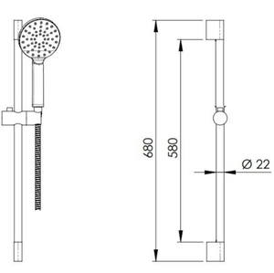 315L318DKILT5 sliding bar 315L+318DK+CNX150, flow limiter 5L