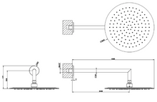 Load image into Gallery viewer, 47257.238 wall-mounted shower in mirror steel, 38269.031_38794.031 2-way Thermostatic Mixer &amp; 27802892-00 hand shower set in Chrome
