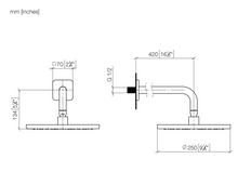 Load image into Gallery viewer, YAMOU 28649832-00 Rain shower with ceiling fixing 250 mm in Polished Chrome
