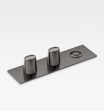 Load image into Gallery viewer, 5a2676.Vg0 Thermostatic Bath Mixer in Nero with Handshower for other Bathtubs with Bath Filler, Pop Up Waste and Overflow
