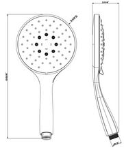 Load image into Gallery viewer, Ovale 14376.299 handshower  finish: black chrome
