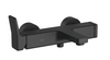 YARRE 33200832-69 Single-lever bath mixer for wall mounting with shower set in Soft Black