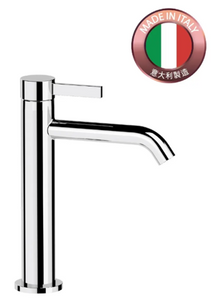 MC12A Metrica medium height single lever basin mixer 220mm without waste  finish: chrome