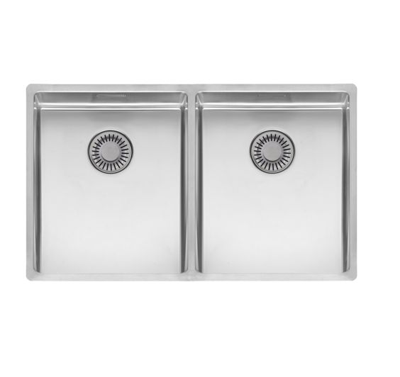R28223 New York L 34x40x18 + 34x40x18 Comfort Integrated Sink