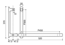 Load image into Gallery viewer, SH-007-XP towel bar handle in mirror
