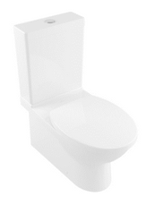 Load image into Gallery viewer, 5640.10.01 Tube washdown toilet 385 x 710 mm, 5740.G1.01 Tube cistern side inlet, 9m20c1.01 Tube Seat &amp; Cover  in white
