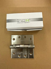 Load image into Gallery viewer, HGS-404030-2BB-32D butt hinge 102x102x3mm in satin stainless steel with 2 ball bearing washer
