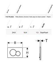 Load image into Gallery viewer, Sigma 224.320.00.1, concealed cistern with Sigma01 115.770.JQ.5 Flush Plate, Subway 2.0 5602.R0.01 floor-standing rimless toilet &amp; 535212 Seat &amp; cover
