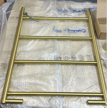 Load image into Gallery viewer, 3-582 electric heated towel rail 470mm in dark champagne
