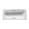 B50CLI008 (B50CQI008 / 2360A0) Contesa enameled pressed steel non-apron type bathtub with anti-slip, handgrip hole  (included a pair of handgrips  size: 1500 x 700 mm  color: white[鋼板浴缸]