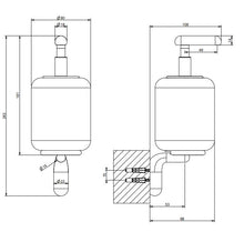 Load image into Gallery viewer, Goccia 38014.147 Wall-Mounted Liquid Soap Dispenser in Finox
