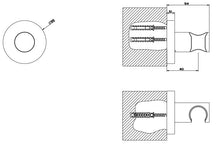 Load image into Gallery viewer, Via Manzoni 38657.031 Wall Fixed Shower Holder   Finish : Chrome Plated

