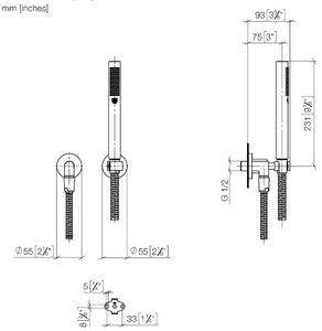 27802892-00 Handshower Set Finish : Chrome Plated