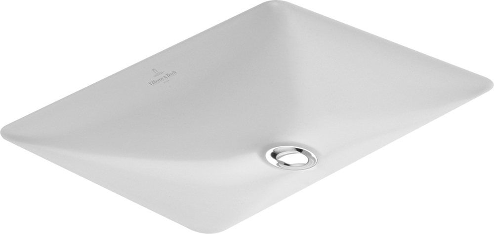 616310.01 undercounter washbasin, size: 450 x 280mm (overall size: 510 x 340mm), white (01)