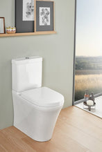 Load image into Gallery viewer, O.Novo 4606F3.01 (4606R0.01)+5744H1 (5758R1) toilet with drilled side-hole &amp; ring cap, Banoca 535212 with hinge C2802H (U8) softclose Eco duroplast seat and cover color: white (01)
