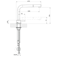 Load image into Gallery viewer, 50109.031 sink mixer with remote control, retractible spout and pull out single jet

