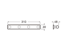 Load image into Gallery viewer, A816772001 Victoria quattor robe hook in polished
