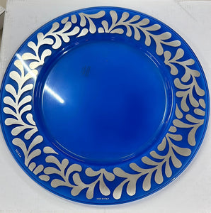 Egizia Dulcamara E6678516, Plate Ø320 mm, in Blue-silver Decors