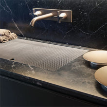 Load image into Gallery viewer, SELLN0AASP Self-bearing counertop L.2600mm in black marquinia marble with 1 recess provided with under -top brackets
