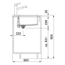 Load image into Gallery viewer, MRX 110-45 (122.0553.943) Maris stainless steel deep drawn single sink bowl 490x440mm with waste kit
