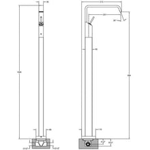 Load image into Gallery viewer, 26103.031 Rettangolo Xl Floor-Mount Basin Mixer    Finish:  Chrome
