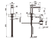 Load image into Gallery viewer, Gessi eleganza 46001.031 basin mixer in chrome with pop up waste
