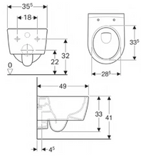 Load image into Gallery viewer, 224.158.00.1 concealed cistern, Kappa 21 115.240.KN.1 flush actuator in matt &amp; chrome,  204.070.00.0 + 574.130.00.0 iCon wall-hung WC in white
