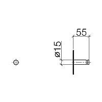 83251220-33 Hook in Matt Black