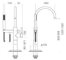 Load image into Gallery viewer, 25.963.885.00 Tara.Logic Single-Lever Bath Mixer with Stand Pipe in Chrome w/concealed part

