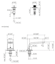 Load image into Gallery viewer, 20002705-46 + 20002706-46 + CL1 13612705-46 CL1  deck-mounted valves &amp; bath spout in champagne matt

