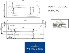 Load image into Gallery viewer, Bs170ono2gv  "O.Novo" Steel Bathtub with Anti-Slip and Anti-Noise[鋼板浴缸] Colour: White   Size: 1700 x 750mm
