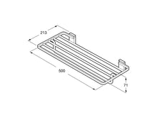 Load image into Gallery viewer, A816848024 Rubik towel rack with rail, L500 x W213 x H71mm in Brushed Titanium Black
