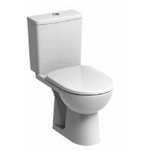 Load image into Gallery viewer, E100 toilet pan, cistern and seat &amp; cover in white [普通板]
