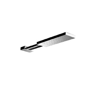 86028022 Wall Mounted Rectangular Shower Head in Chrome with 2 Arms