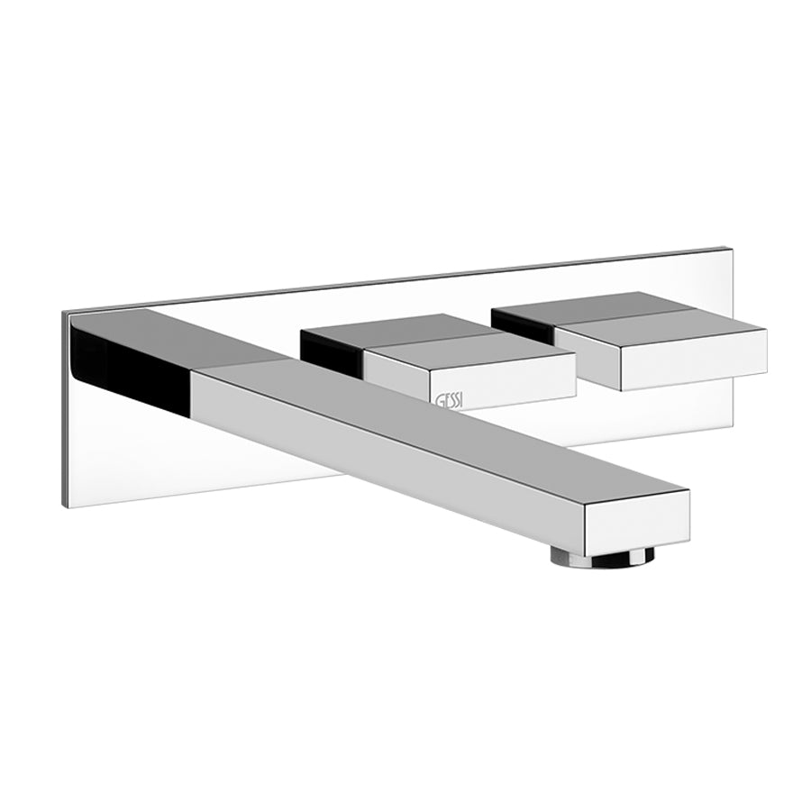 Rettangolo 20488.031 Built-In Mixer with Spout in chrome & 20497.031 concealed part