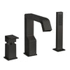 Rettangolo Xl 26137.299 Three Hole Bath and Shower Mixer in Black Chrome