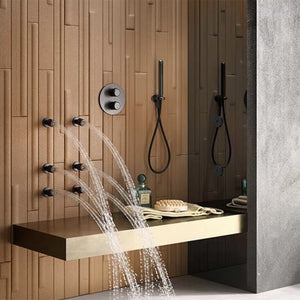 33775.031 lateral orientable shower head in chrome