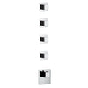 Rettangolo 37651.031 Thermostatic High Capacity Built-In Mixer  Finish: Chrome w/4 valves 37661.031