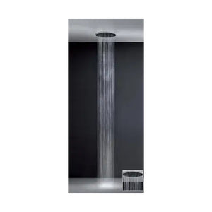 Minimali 40509.238 Shower head diameter 350mm in steel mirror w/40451.238 fixing set