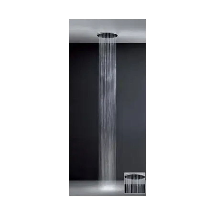 Minimali 40509.238 Shower head diameter 350mm in steel mirror w/40451.238 fixing set