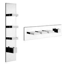 Load image into Gallery viewer, Rettangolo 43026.031 3-Way Thermostatic Mixer in Chrome w/43105.031 concealed parts
