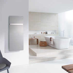 Radiator 1250 X 400 mm in Anthracite Grey 7016 with Towel Rail