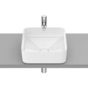 A327532000 Inspira Square Over Counter Washbasin, Size : 370 X 370mm, Colour : White (WT)